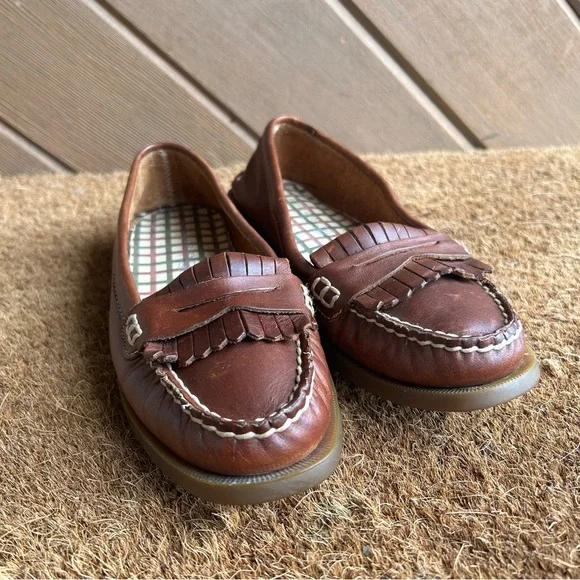 Sperry Brown Leather Loafers - Picture 3 of 9